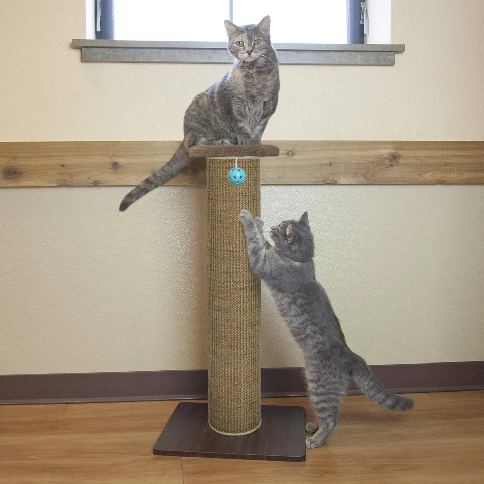Kitty City Sisal Post Scratcher, Sisal Post (Brown) Sisal Post (Brown) - Image 3 of 4