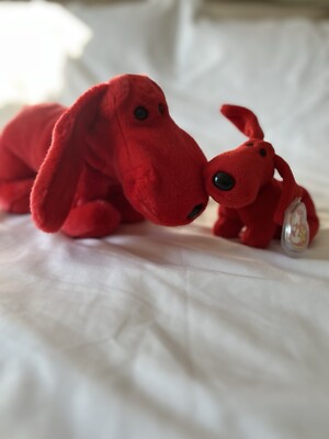 Ty Beanie Buddy & Beanie Babies Rover the Red Dog Lot W/TAGS MINT CONDITION!
