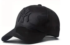 Black New York NY Camo Baseball Hat Sport Cap Cotton Camouflage