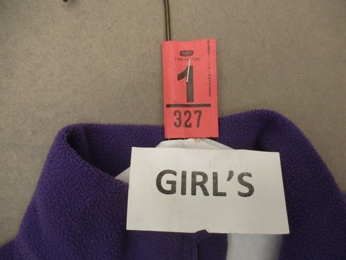 Paradox Size S Girls Purple 1/2 Zip Stand Collar Fleece Athletic Pullover 327 - Picture 7 of 7