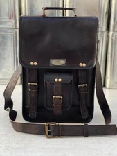  GVB Best Seller genuine leather messenger laptop satchel handmade vintage bag