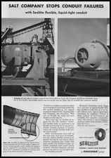 1957 Leslie Salt Co. San Francisco CA Photos Sealtite Flexible Conduit Print Ad