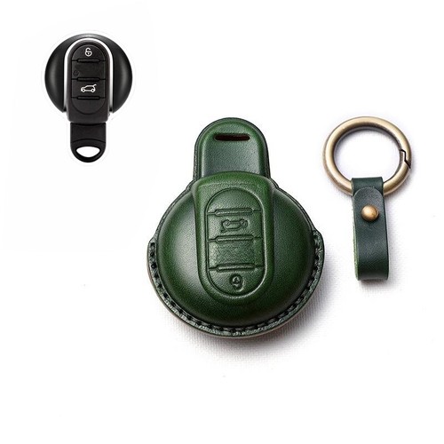 Funda de cuero genuino para llave de coche para BMW MINI Cooper F54 F55 F56 F60 Clubman - Imagen 6 de 23