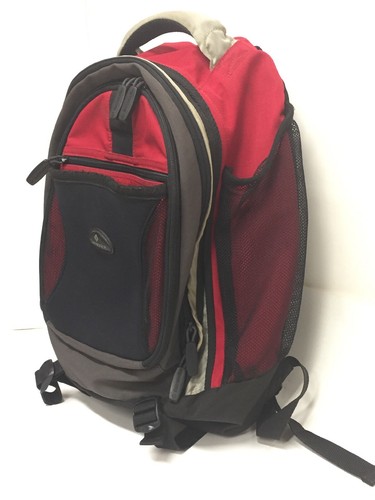 Samsonite Luggage Backpack Laptop Office Bag Black-Red, Padded Straps 700 Series - Picture 5 of 12