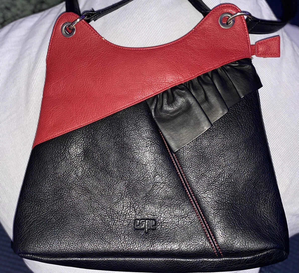 ESPE Hobo Vegan Leather Women s Handbag with Two Tone Design eBay