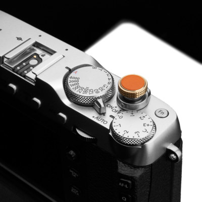 Gariz Soft Release Button XA-SBLOR for Fujifilm Fuji Leica Nikon Pentax Orange