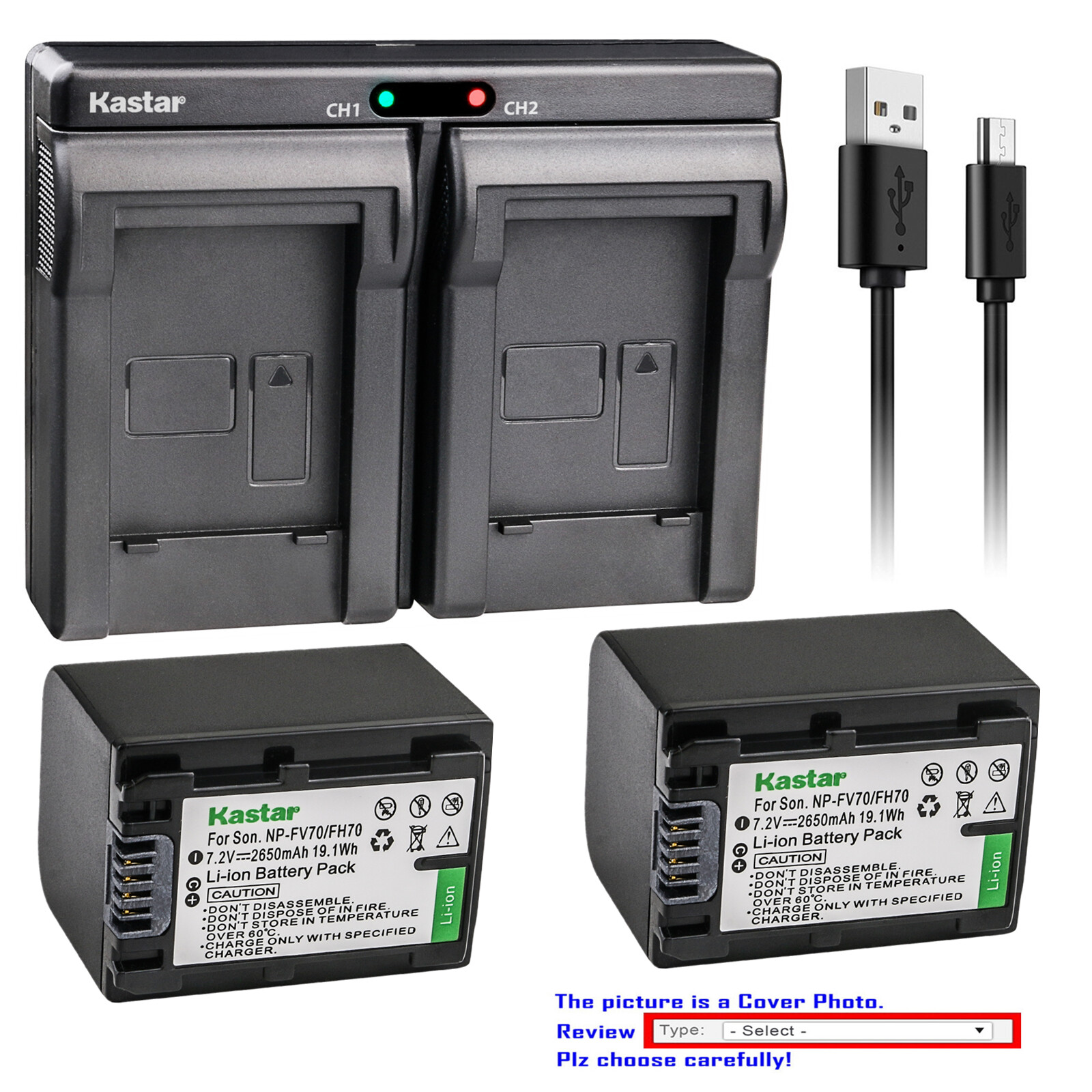 2-Pack Rechange Batterie Et Dc04E Voyage Chargeur Compatible Pour Sony