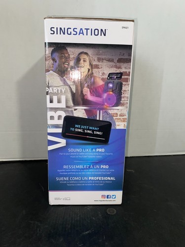 Singstation All-In-One Karaoke System Microphone Included Bluetooth Party Vibe - Picture 3 of 4