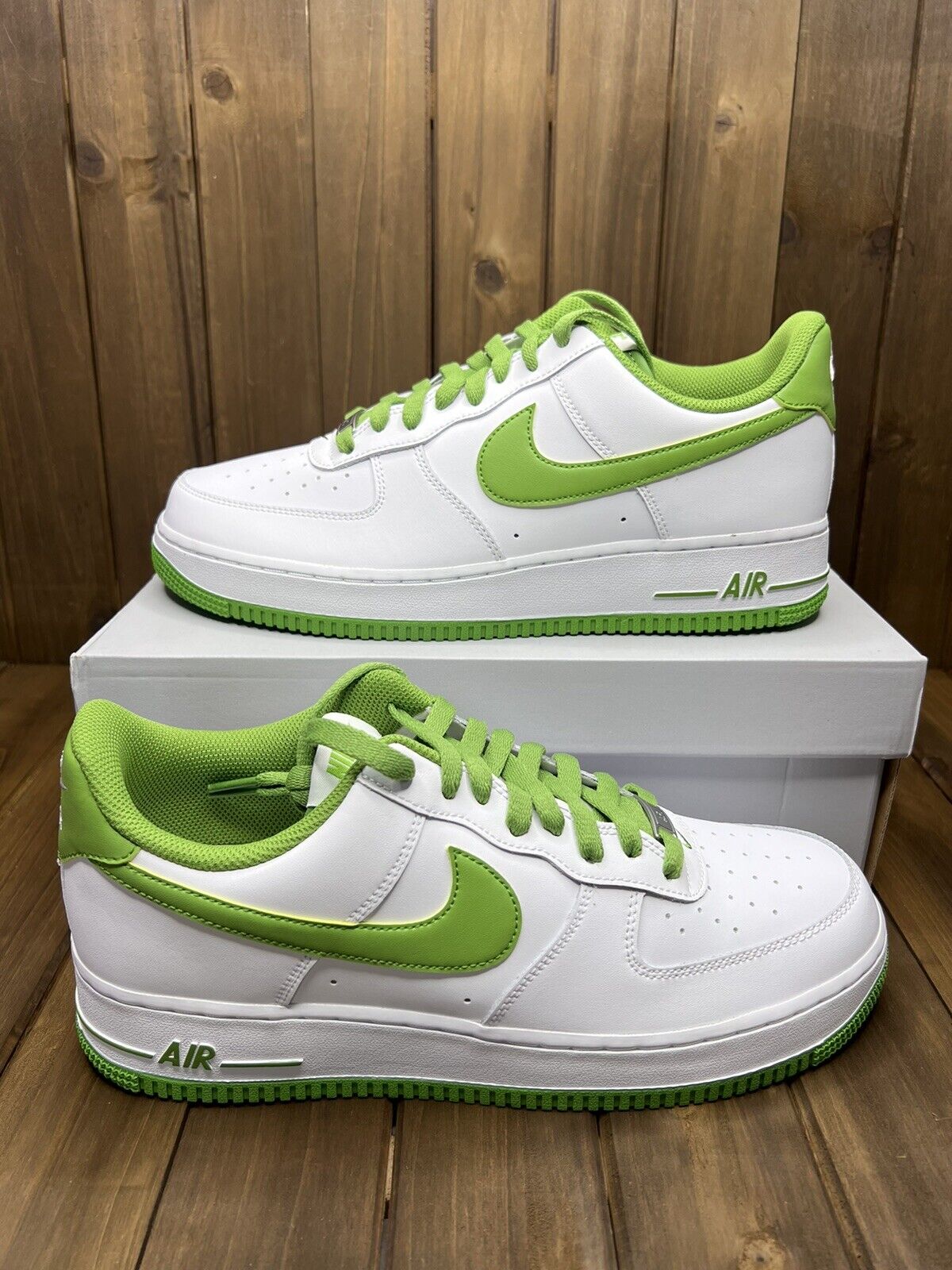 Nike Air Force 1 Low 07 White Chlorophyll Green Mens Size 13 DH7561 105