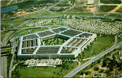 Aerial View Of The Pentagon Arlington Virginia Postcard