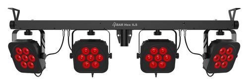 Chauvet DJ 4BAR HEX ILS LED Lighting System w/Stand+Footswitch+Bag+Black Facade - Picture 7 of 12