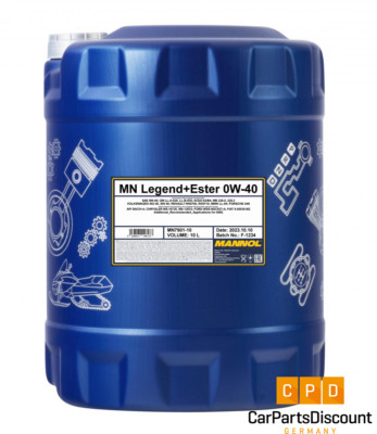 MANNOL Legend+Ester 7901, 0W-40 Motoröl 10L, VW BMW MERCEDES RENAULT CHRYSLER
