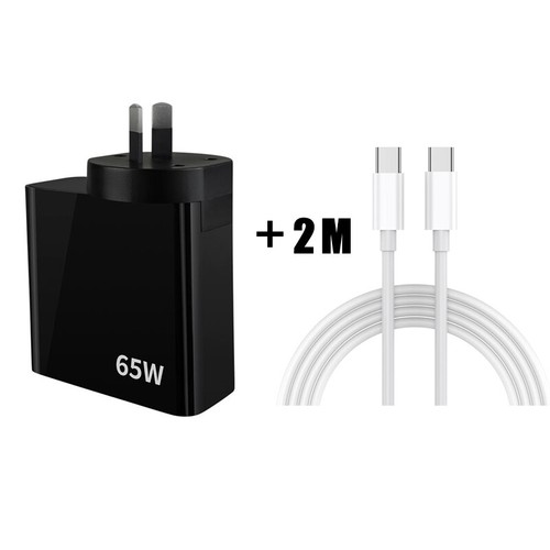 65W GaN Charger QC 3.0 PD Fast Adapter USB-C Type-C Plug For MacBook Laptop iPad - Picture 52 of 66
