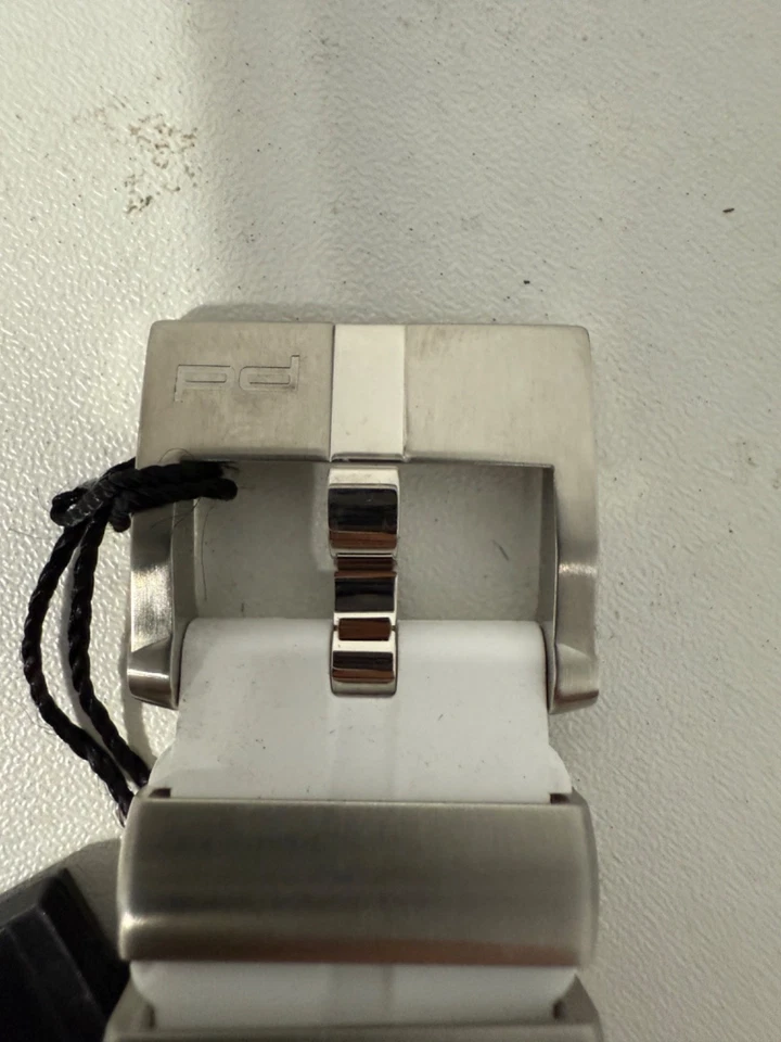 Reloj automático para hombre Porsche Design Flat Six 40 mm esfera blanca P.635141641256 Foto 4 de 4