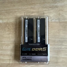 TEAMGROUP Elite DDR5 64GB Kit (2x32GB) 5600Mhz  - Black