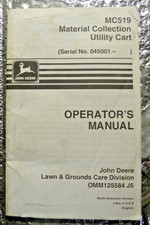 John Deere Operators Manual MC519 Material Co...