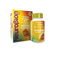 Neurobion Turmeric Curcumin - Multivitamins B1 B6 B12 Supplement for Antioxidant