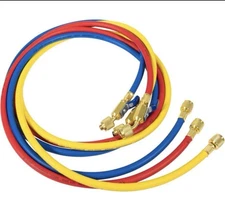 29986 Plus II 1/4" Hose with Compact Ball Valve End Refrigerant Charging Hose