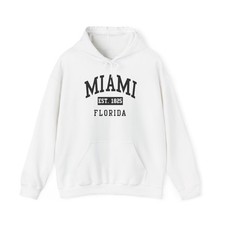 Miami Florida Graphic Hoodie Heavy Blend NEW Sweatshirt