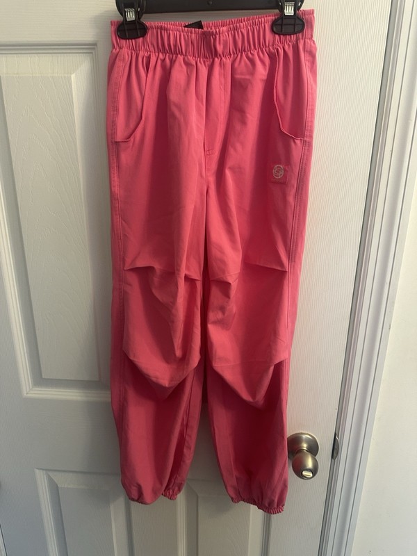 Bebe Sport Girls Kids Size Small 7/8 Pink Pants Hip Hop Dance
