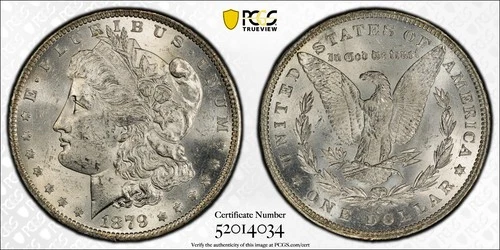 1879 O Morgan Dollar MS 62 PCGS Silver Uncirculated $1 Coin