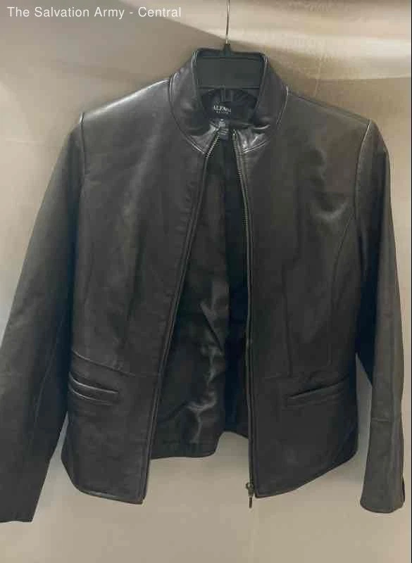 Veste Costume Femme Alfani Petite Taille 4P - Noir Et Blanc 100% Polyester - Occasion Très Bon État