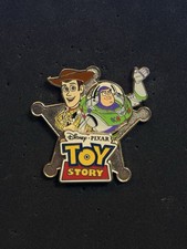 2009 Disney Soda Fountain Woodys Badge And Buzz Pin LE 300 Toy Story 2