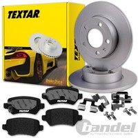 Textar Bremsscheiben 264Mm + BelÄGe Hinten Passend FüR Opel Astra G + Zafira A