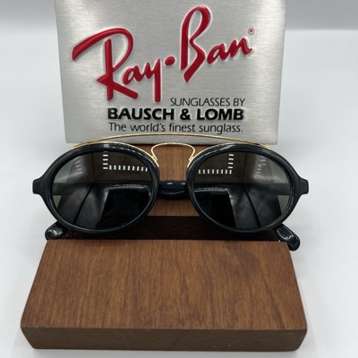 Vintage RAY-BAN B&L Gatsby Style W0940 Black Gold Sunglasses USA