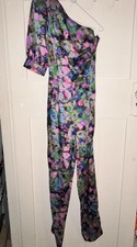 ASOS One Sleeve Multicoloured Jumpsuit Size 10
