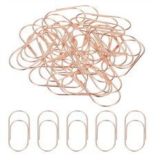 2x1 Inch Large Paper Clip, 20 Pcs Metal Paper Clip Cute Bulk, Rose Gold