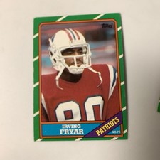 1986 Topps NFL Irving Fryar New England Patriots
