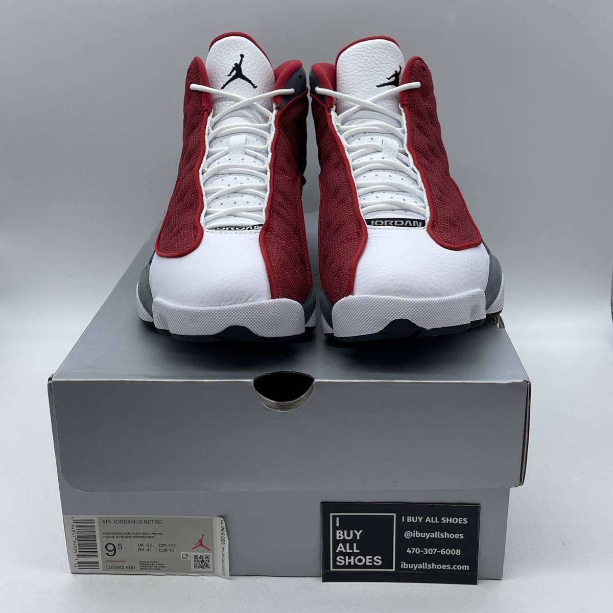 Size 9.5 - Jordan 13 Red/White - DJ5982600 for sale online | eBay