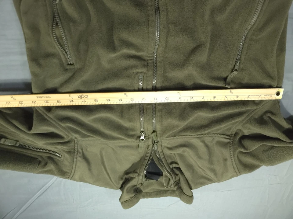 Condor Jacket Mens Green Medium Alpha Micro Fleece Full Zip Warm Coat Sweater - Image 4 of 4