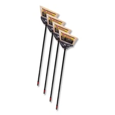 O-Cedar Commercial 91351CT MaxiPlus Prof PS Bristle Angle Brooms - BLK(4/CT)New