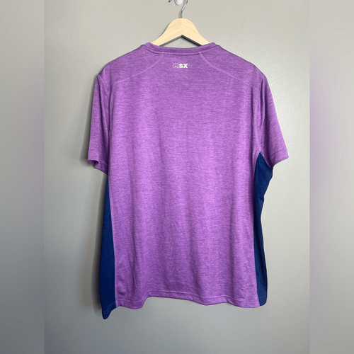 MSX Michael Strahan Púrpura 4 Vías Camisa Elástica XL Secado Rápido Absorbe Humedad - Imagen 2 de 5