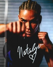 Nattie Natalya Autographed WWE 8x10 Pro Wrestling Photo Punch