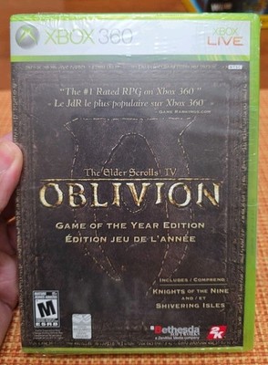 Sealed The Elder Scrolls IV: Oblivion Game of the Year Edition Xbox 360