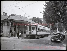Lehigh Valley Transit LVT Interurban Liberty Bell #702 Orig Neg Perkasie 1949