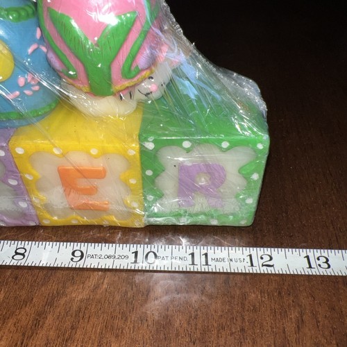 Vintage Happy Easter Candle Set Rabbits Chicks Eggs - Picture 9 of 10