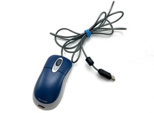 Microsoft Optical Mouse Blue USB and PS/2 Compatible 5V 100 mA Computer Mouse