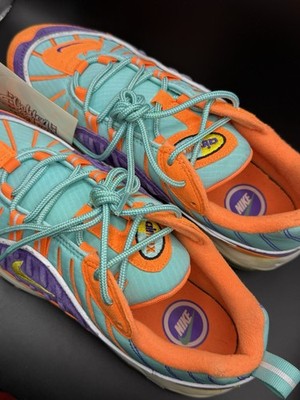 RARE Nike Air Max 98 Size 8 Mens Cone QS Orange Blue Purple 924462