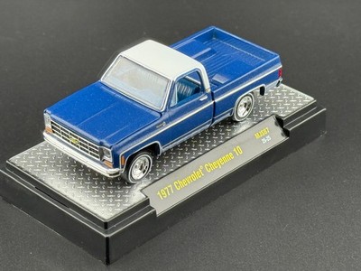 M2 1977 Chevrolet Cheyenne 10 Blue C10s In The Park 31500-MJS87 1
