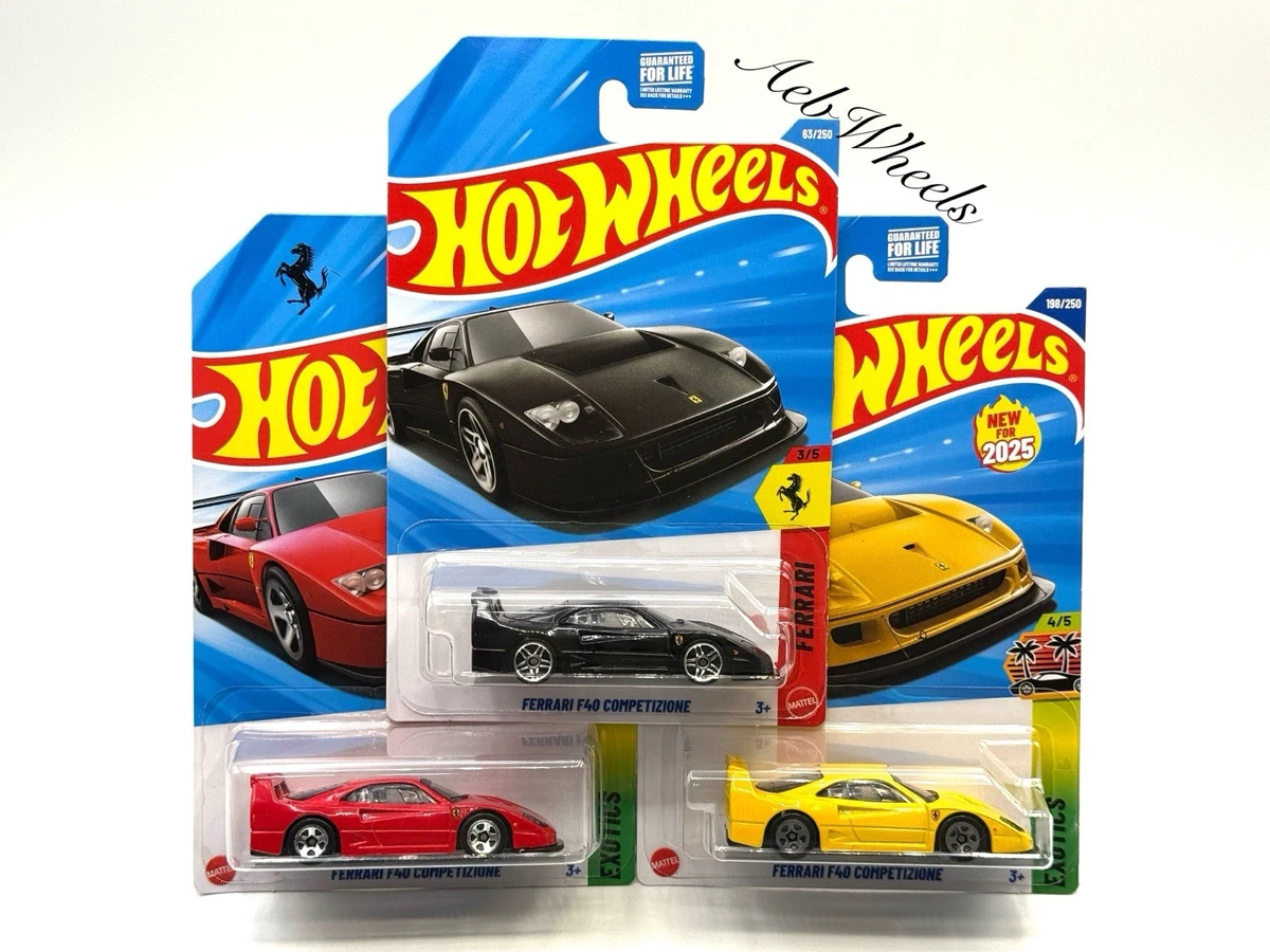 Hot Wheels Ferrari Black Contemporary Manufacture Diecast Cars