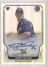 2014 Bowman Rookie Chrome Refractor 441/500 Jimmy Nelson #BCAR-JN Auto 00et