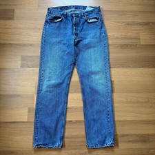 Men's Vintage 90's Levi's 501 XX Button Fly Denim Blue Jeans Sz 33 x 31 USA Made