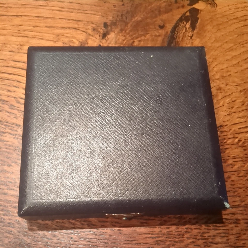 Mini cucharas danesas vintage esmaltadas en plata de ley en estuche negro Foto 2 de 4