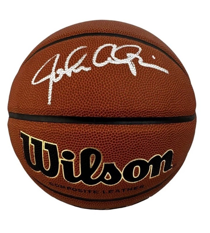 🔥(BAS) CERTIFIED JOHN CALIPARI SIGNED NCAA BASKETBALL  ARKANSAS RAZORBACKS🔥 