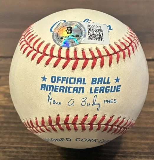 Бейсбольный мяч с автографом Дина Палмера из Rawlings AL Beckett Royals Rangers Tigers - Изображение 2 из 4