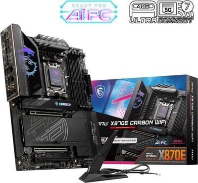 MSI MPG X870E CARBON WIFI AM5 AMD X870E SATA 6Gb/s ATX Motherboard